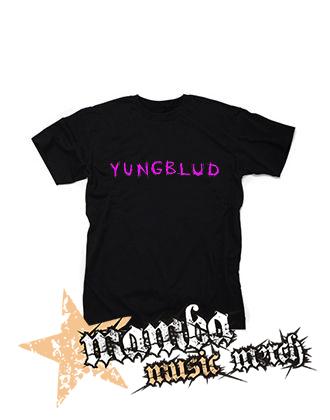 YUNGBLUD - Pink Logo - čierne pánske tričko