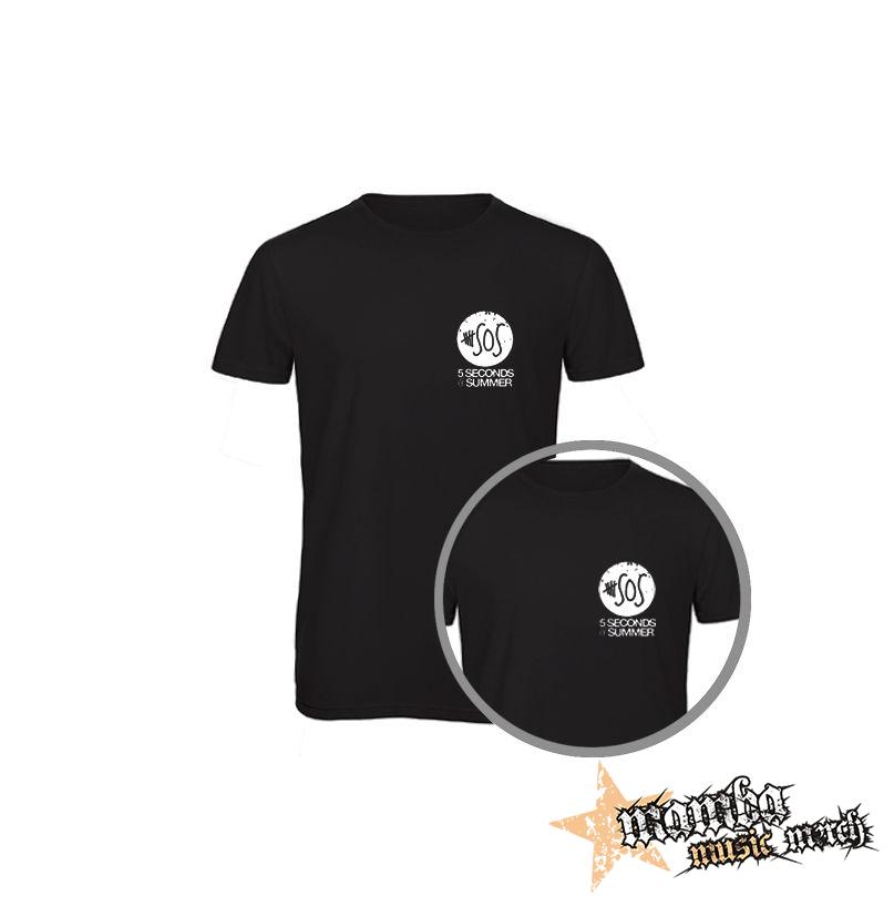 5 SECONDS OF SUMMER - Sign - čierne pánske tričko