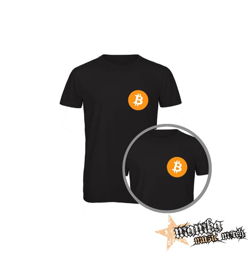 BITCOIN - Crest - čierne pánske tričko