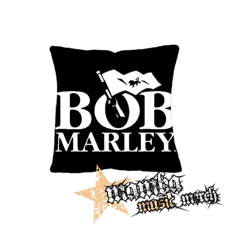 BOB MARLEY - Logo & Flag - vankúš