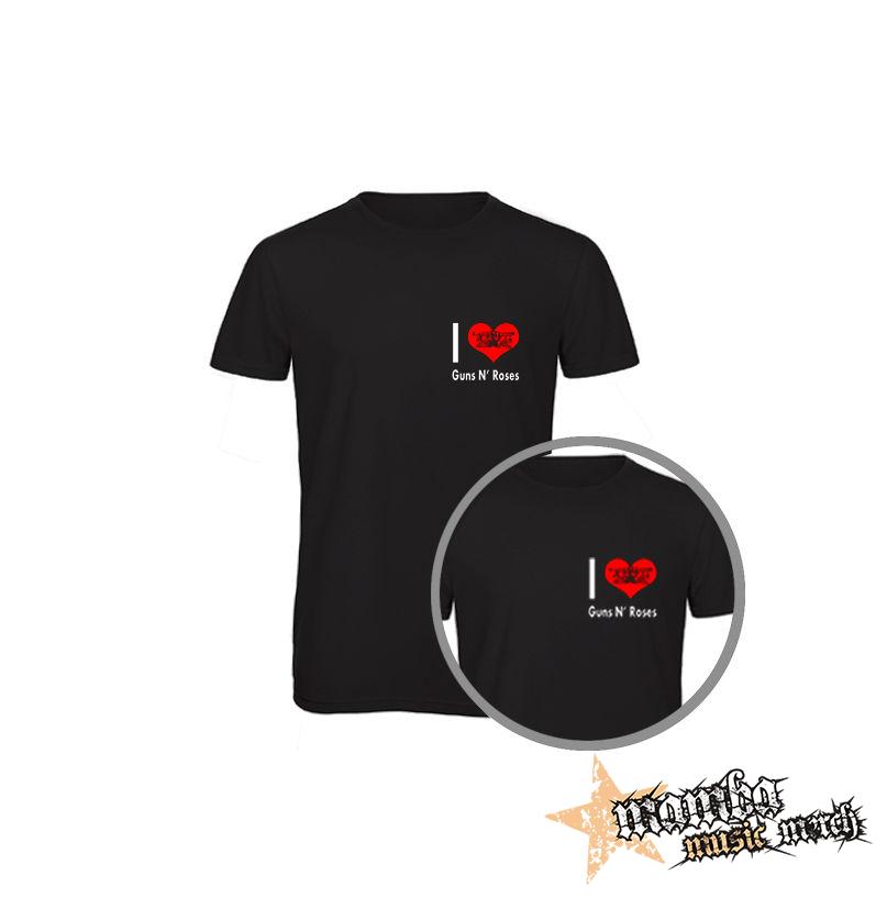 I LOVE GUNS N ROSES 2 - čierne pánske tričko