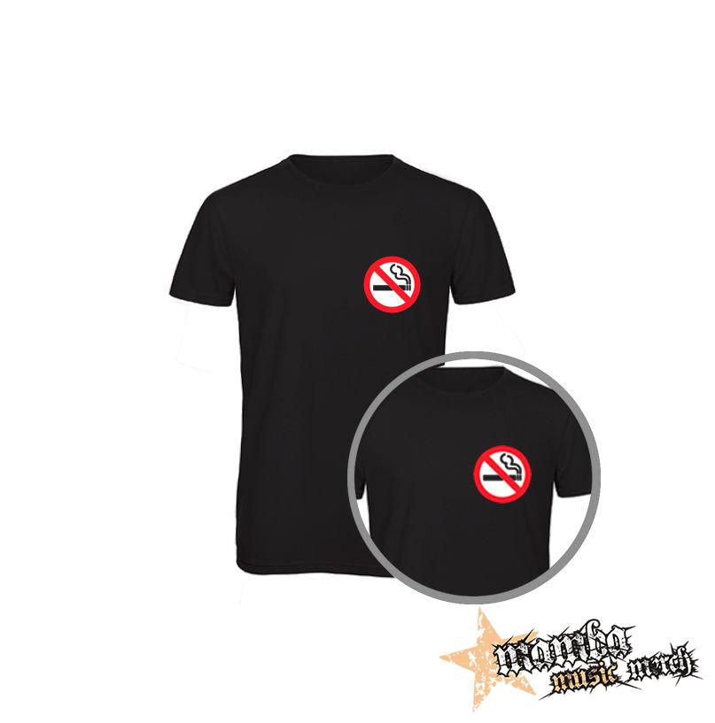 NO SMOKING - čierne pánske tričko