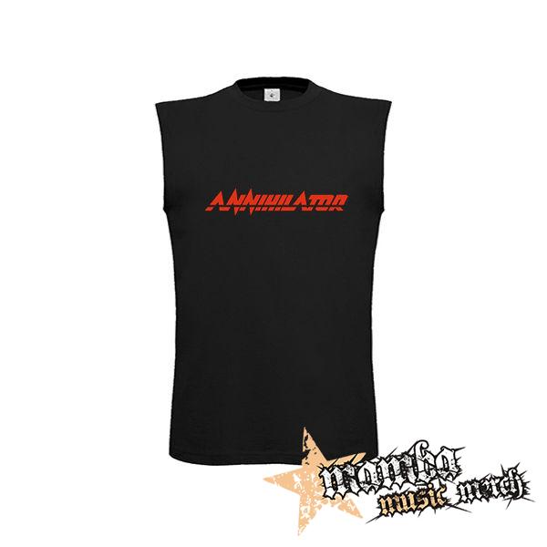 ANNIHILATOR - Logo Red - čierne pánske tričko bez rukávov