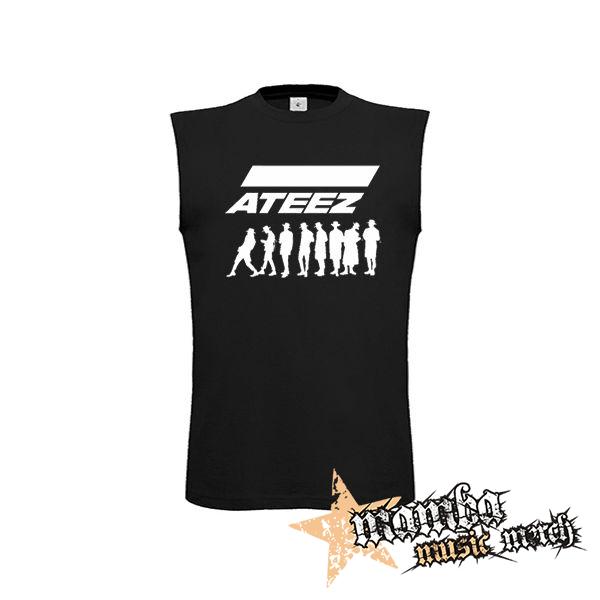 ATEEZ - Logo & Silhouette - čierne pánske tričko bez rukávov