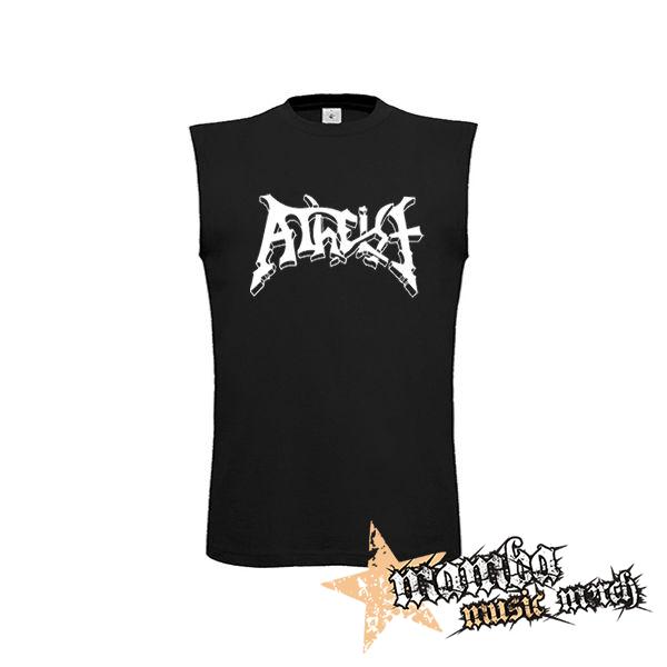 ATHEIST - Logo - čierne pánske tričko bez rukávov