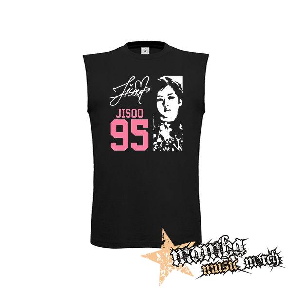 BLACKPINK - Jisoo 95 Signature Portrait - čierne pánske tričko bez rukávov