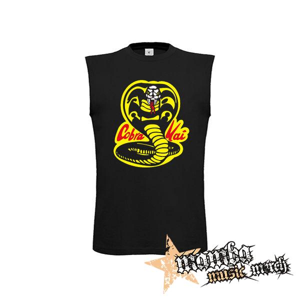COBRA KAI - Red Logo - čierne pánske tričko bez rukávov