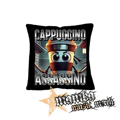 CAPPUCCINO ASSASSINO - Motive 1 na cierne - vankúš
