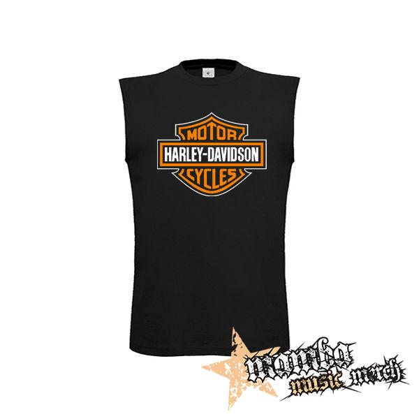 HARLEY-DAVIDSON MOTORCYCLES - čierne pánske tričko bez rukávov