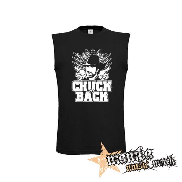 CHUCK NORRIS - Chuck Is Back - čierne pánske tričko bez rukávov