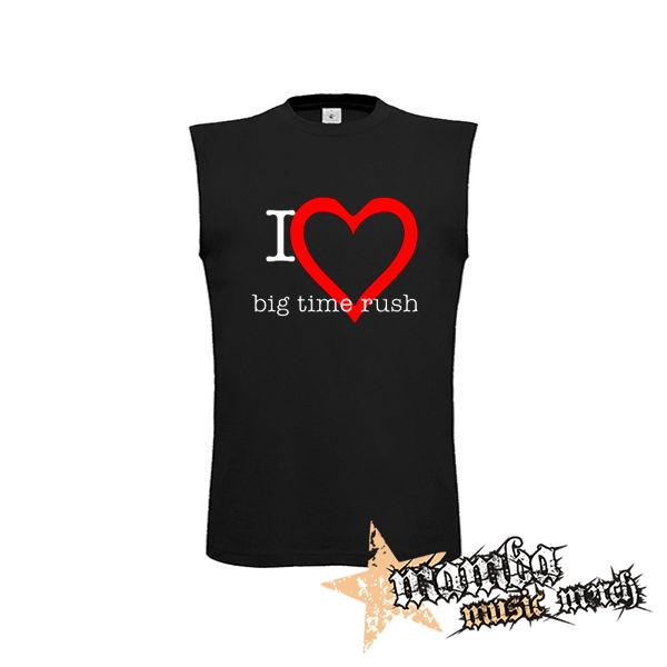 I LOVE BIG TIME RUSH - čierne pánske tričko bez rukávov