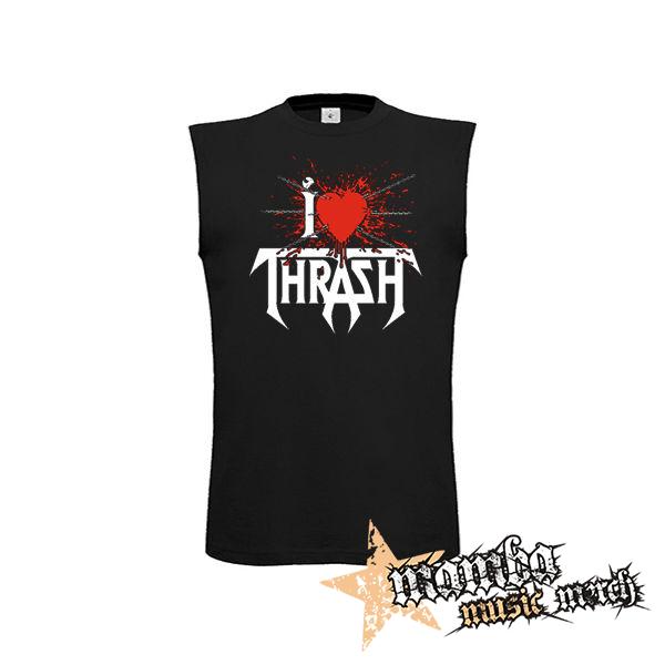 I LOVE THRASH - čierne pánske tričko bez rukávov