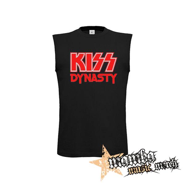 KISS - Dynasty Red Motive - čierne pánske tričko bez rukávov