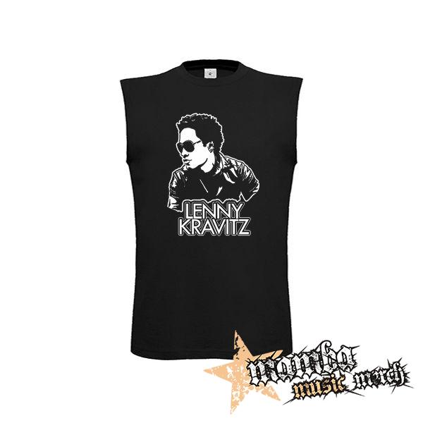 LENNY KRAVITZ - Logo & Portrait - čierne pánske tričko bez rukávov