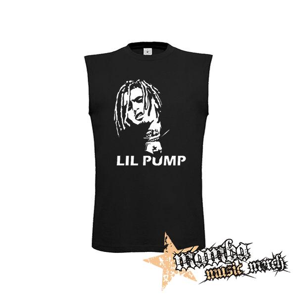 LIL PUMP - Logo & Portrait - čierne pánske tričko bez rukávov