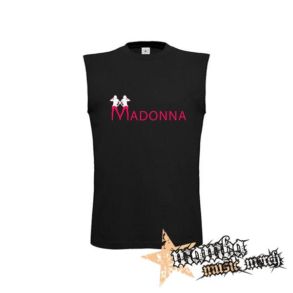MADONNA - Logo Color - čierne pánske tričko bez rukávov