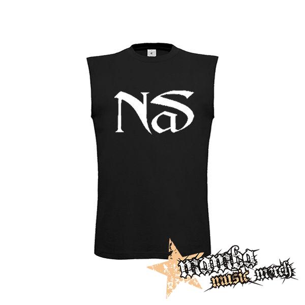NAS - Logo Hip Hop Legend - čierne pánske tričko bez rukávov