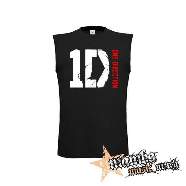 ONE DIRECTION - Red Logo - čierne pánske tričko bez rukávov