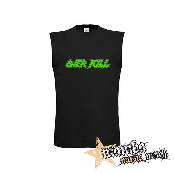 OVERKILL - Logo Green - čierne pánske tričko bez rukávov