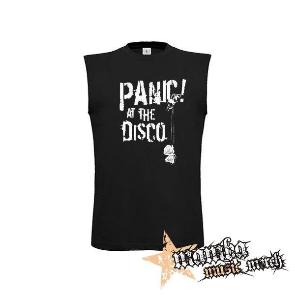 PANIC AT THE DISCO - čierne pánske tričko bez rukávov