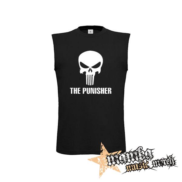 PUNISHER - Logo - čierne pánske tričko bez rukávov