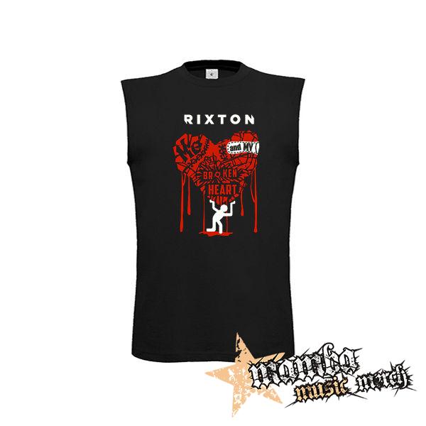 RIXTON - Me And My Broken Heart - čierne pánske tričko bez rukávov
