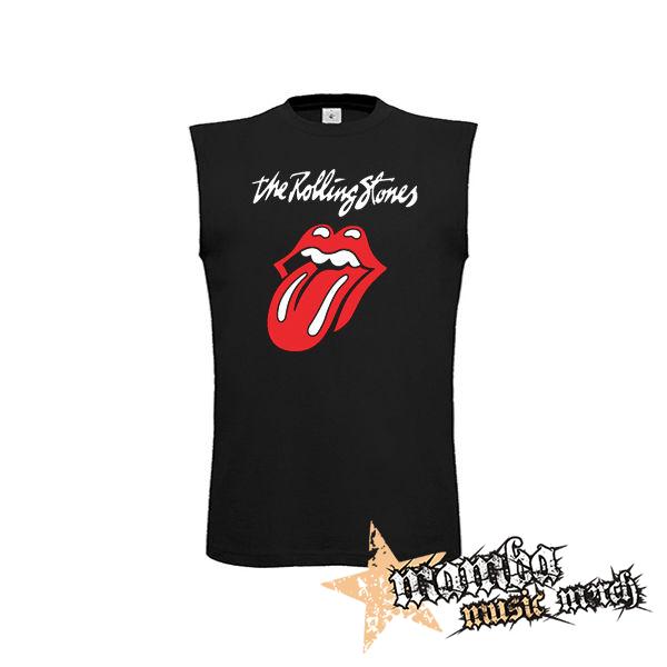 ROLLING STONES - Tongue  Motive 2 - čierne pánske tričko bez rukávov