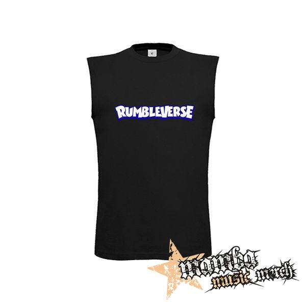 RUMBLEVERSE - Logo Blue - čierne pánske tričko bez rukávov