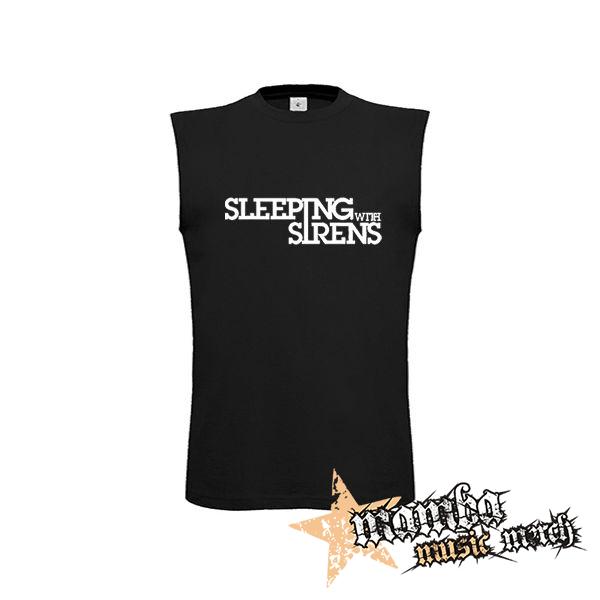 SLEEPING WITH SIRENS - Logo - čierne pánske tričko bez rukávov