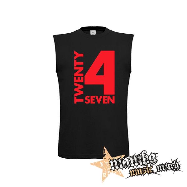 TWENTY FOR SEVEN - Logo - čierne pánske tričko bez rukávov