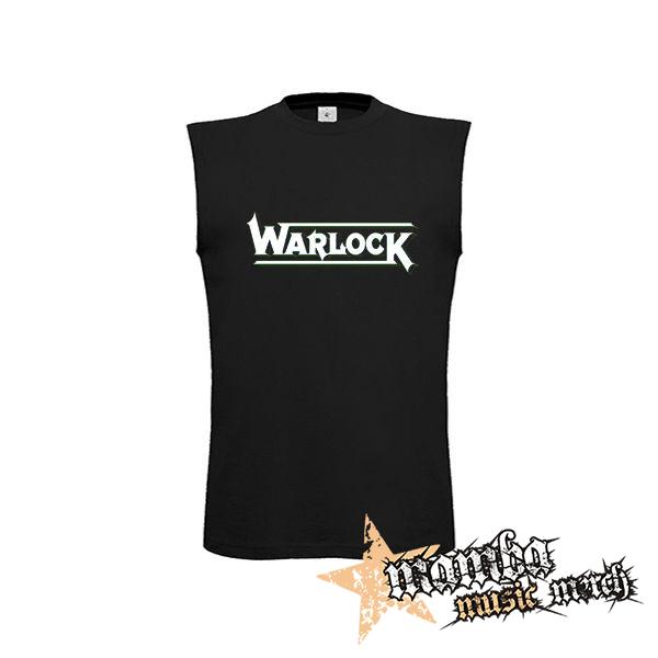 WARLOCK - Logo - čierne pánske tričko bez rukávov