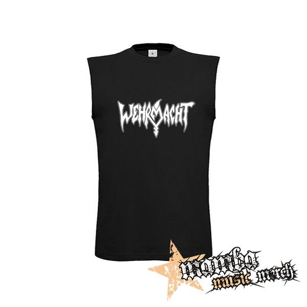 WEHRMACHT - Logo Thrash Metal Band - čierne pánske tričko bez rukávov