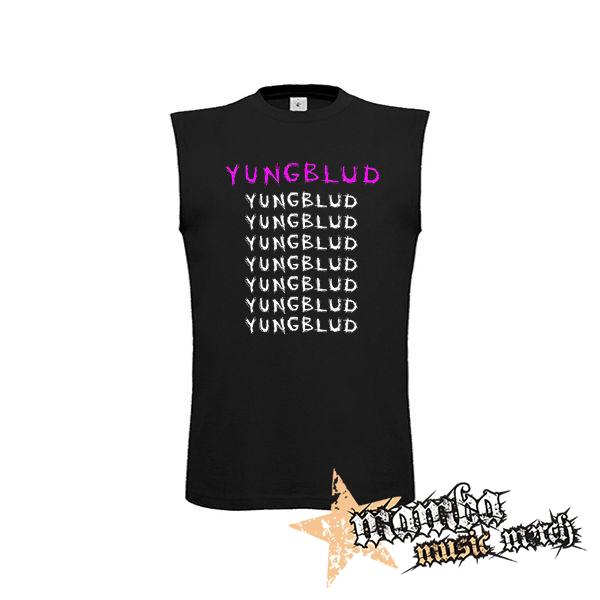 YUNGBLUD - Multilogos - čierne pánske tričko bez rukávov