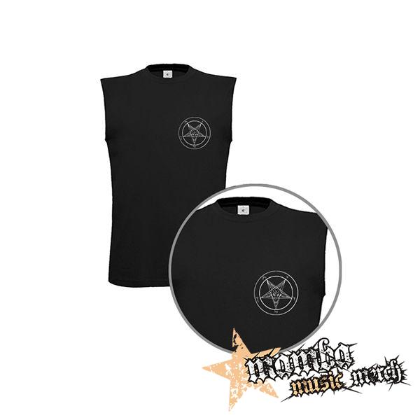 BAPHOMET -Pentagram CIERNE - čierne pánske tričko bez rukávov