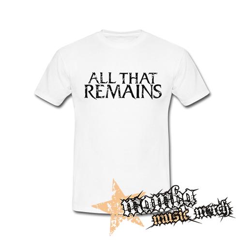 ALL THAT REMAINS - Logo Black - biele pánske tričko