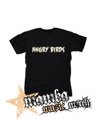 ANGRY BIRDS - Logo - čierne detské tričko