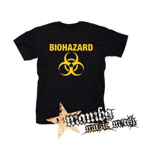 BIOHAZARD - Yellow Logo Crest - čierne detské tričko