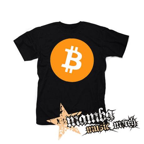 BITCOIN - Crest - čierne detské tričko