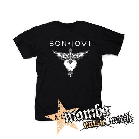 BON JOVI - White Heart - čierne detské tričko