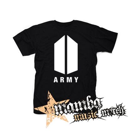 BTS - BANGTAN BOYS - Army Logo - čierne detské tričko