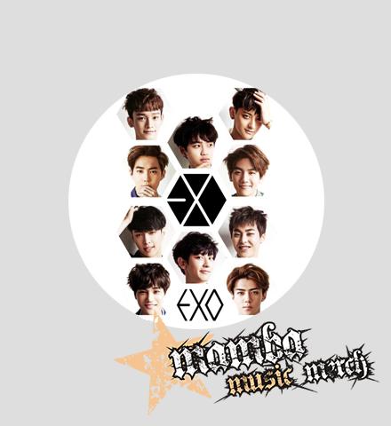 Podložka pod myš EXO - Band Faces Poster - okrúhla