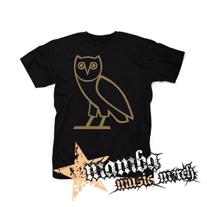 DRAKE - OWL SYMBOL - čierne detské tričko