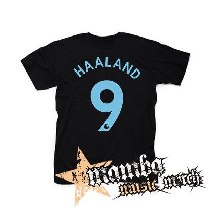 ERLING HAALAND - 9 BLUE - čierne detské tričko