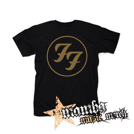 FOO FIGHTERS - Gold Logo - čierne detské tričko