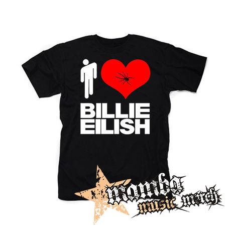 I LOVE BILLIE EILISH - čierne detské tričko