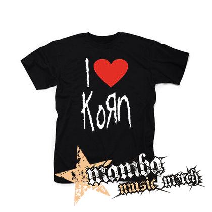I LOVE KORN - čierne detské tričko