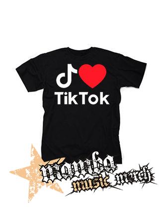 I LOVE TIK TOK - čierne detské tričko