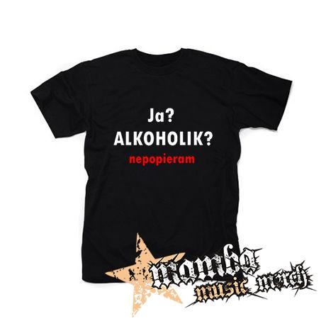 JA ALKOHOLIK - čierne detské tričko