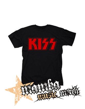 KISS - Red Logo - čierne detské tričko