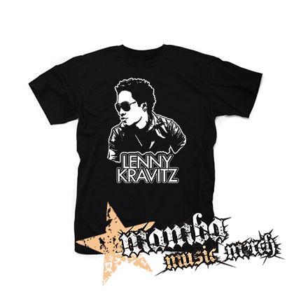 LENNY KRAVITZ - Logo & Portrait - čierne detské tričko
